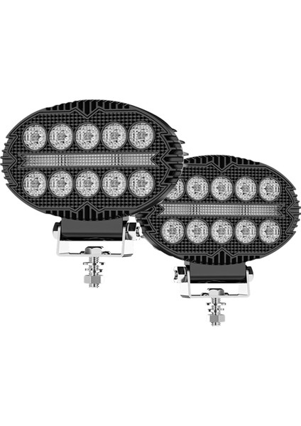 5.5 Inç 10000LM Oval LED Çalışma Işıkları Sis Işıkları Drl Kamyon Atv Utv Suv Motosiklet Araba Römork Tekne (Yurt Dışından)
