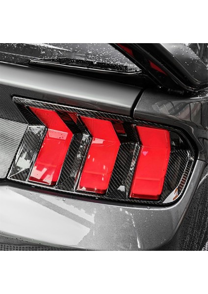 Ford Mustang S650 Gt Dark Horse Ecoboost Gt 2024 2025 Karbon Fiber Aksesuarlar Için Araç Arka Stop Lambası Kapağı Döşemesi (Yurt Dışından)