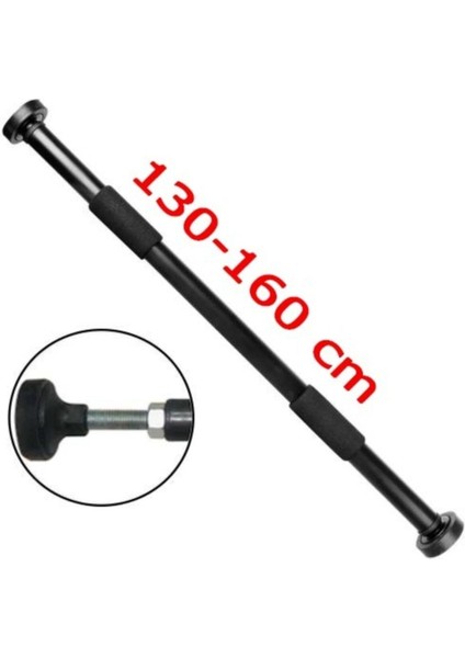 Siyah Ayarlanabilir Koridor Barfiksi 130 160 cm