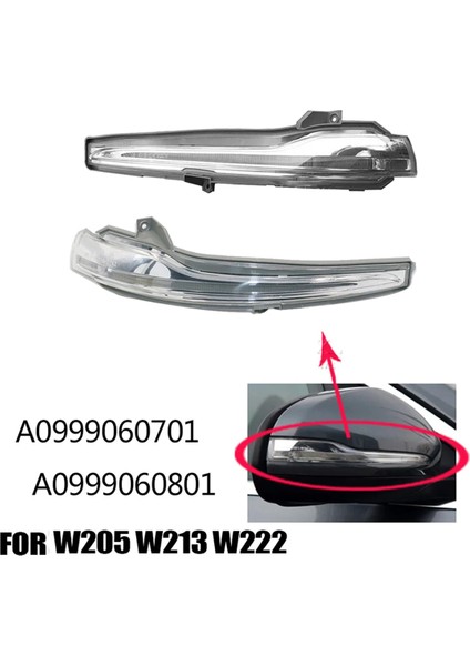 1 Çift Yan Dikiz Aynası Dönüş Sinyal Lambası Gösterge Lambası Mercedes-Benz W213 W205 W222A0999060801 A0999060701 (Yurt Dışından)