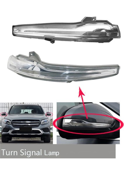 1 Çift Yan Dikiz Aynası Dönüş Sinyal Lambası Gösterge Lambası Mercedes-Benz W213 W205 W222A0999060801 A0999060701 (Yurt Dışından)
