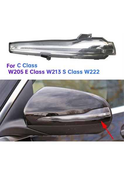 1 Çift Yan Dikiz Aynası Dönüş Sinyal Lambası Gösterge Lambası Mercedes-Benz W213 W205 W222A0999060801 A0999060701 (Yurt Dışından)