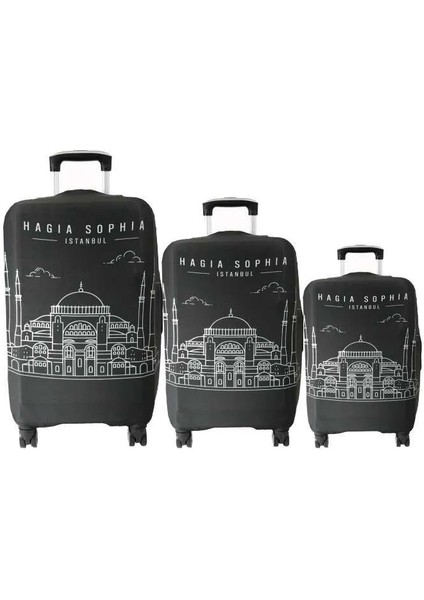 119 Hagia Sophia 1 Valiz / Bavul Büyük, Orta, Kabin Boy Kılıf Seti - 119 Hagia Sophia 1