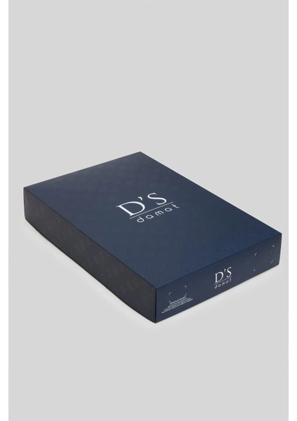 Ds Damat Slim Fit Saks Mavi Kutulu Polo Yaka T-Shirt fırsatları