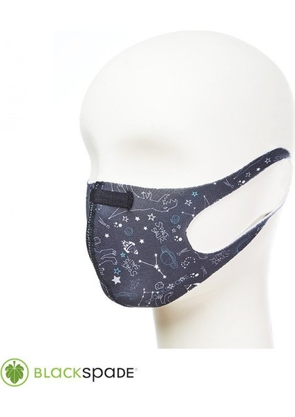 Çocuk Koruyucu Maske Uzay Desen S1