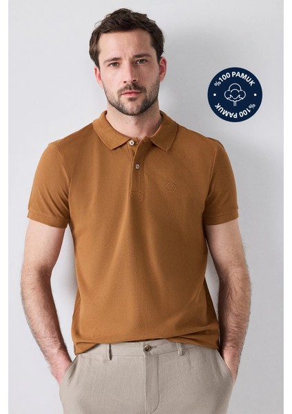 Ds Damat Slim Fit Tütün Kutulu Polo Yaka T-Shirt fiyatları
