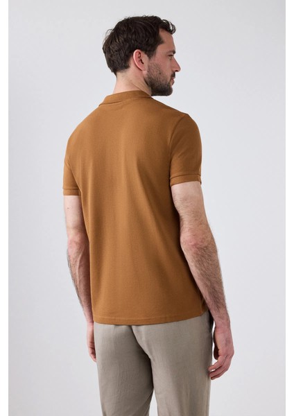 Ds Damat Slim Fit Tütün Kutulu Polo Yaka T-Shirt modelleri