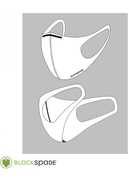 Unisex Koruyucu Maske Beyaz S