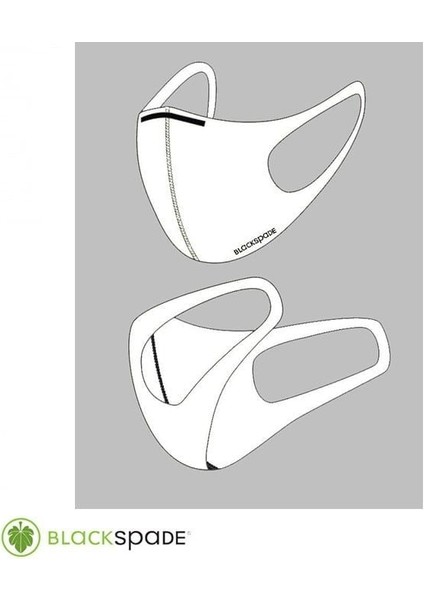 Unisex Koruyucu Maske Beyaz S