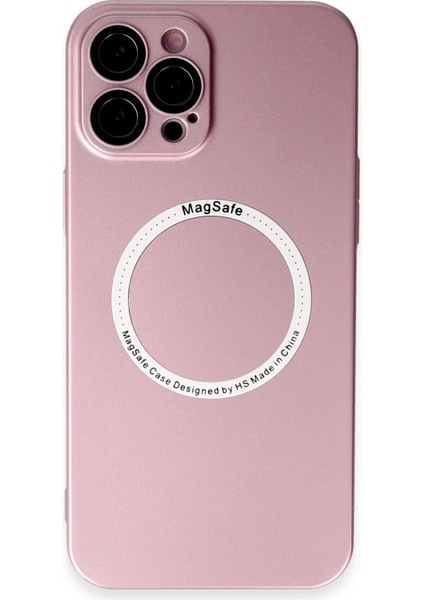 Iphone 12 Pro Kılıf Jack Magneticsafe Lens Silikon - Rose Gold Bstmy