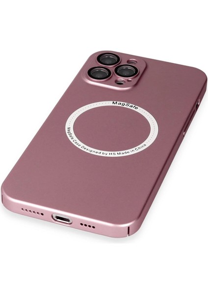 Iphone 12 Pro Kılıf Jack Magneticsafe Lens Silikon - Rose Gold Bstmy