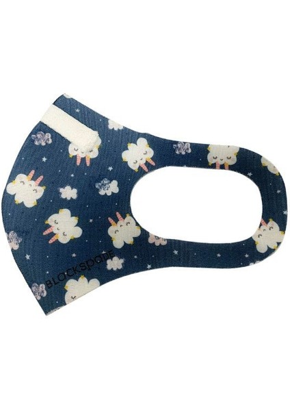 Çocuk Koruyucu Maske Bulut Desen S1