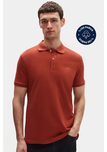 Ds Damat Slim Fit Kiremit Kutulu Polo Yaka T-Shirt fiyatları