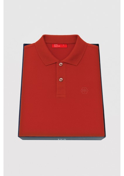 Ds Damat Slim Fit Kiremit Kutulu Polo Yaka T-Shirt indirimleri