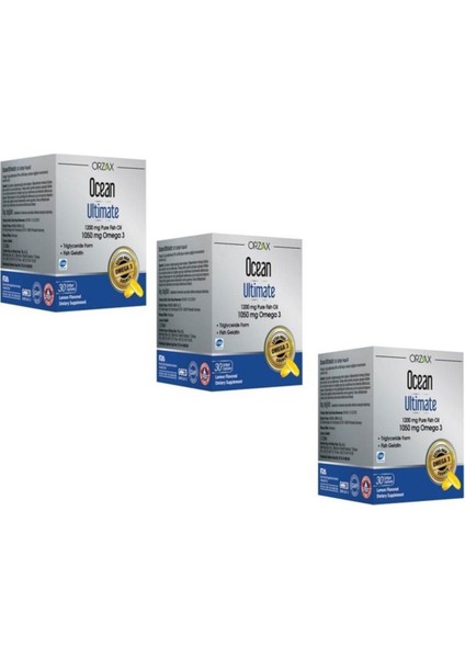 Ultimate Saf Balık Yağı 30 Kapsül 3'lü Paket