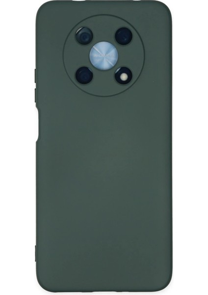 Huawei Nova Y90 Kılıf Nano Içi Kadife Silikon - Koyu Yeşil Bstmy