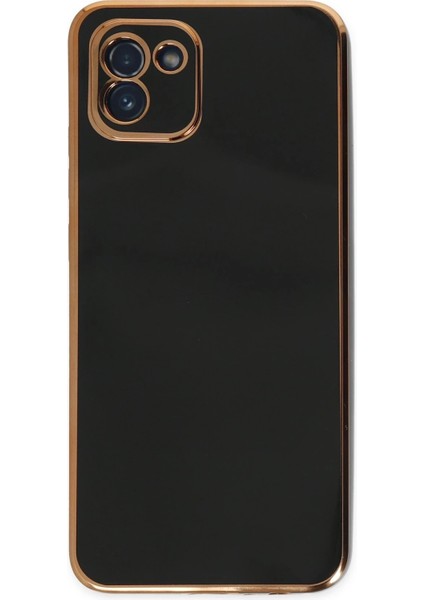 Samsung Galaxy A03 Kılıf Volet Silikon - Siyah Bstmy