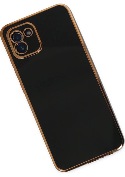 Samsung Galaxy A03 Kılıf Volet Silikon - Siyah Bstmy