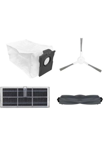 Dreame D10 Plus Gen 2/RLD32GD Robot Süpürge Parçaları Için Yedek Kit Aksesuarları Ana Yan Fırça Hepa Filtre Paspas Torbaları (Yurt Dışından)