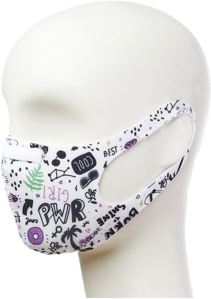 Çocuk Koruyucu Maske Sevgi-Aşk Desen S2