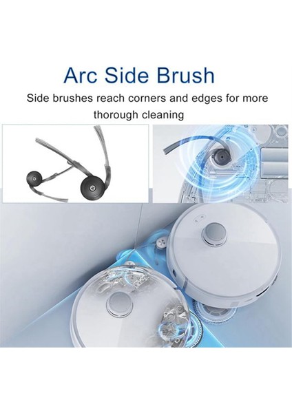 Roborock Qrevo Curv /P20 Pro Robot Süpürge Ek Parçaları Ana Yan Fırçalar Toz Torbaları Paspas Pedleri Filtreler Yedek Parçalar (Yurt Dışından) modelleri