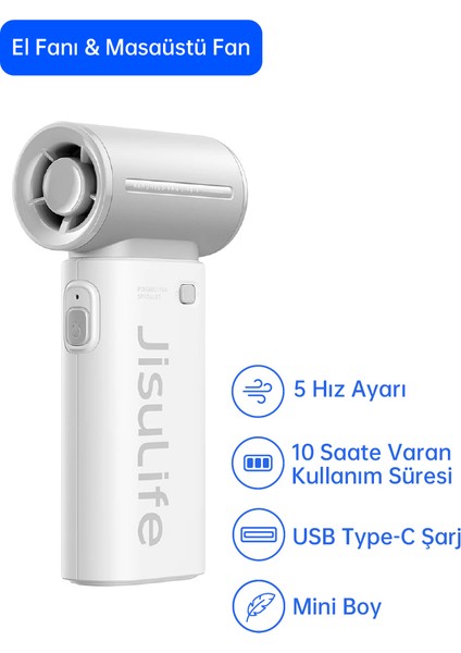 Handheld Fan Life9 El Fanı 3600mah