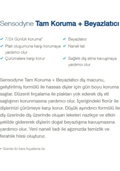 Total Care White. 50 ml Diş Macunu Tam Koruma Beyazlatıcı X12 Adet fiyatları