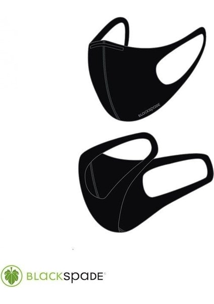 Unisex Koruyucu Maske Siyah S