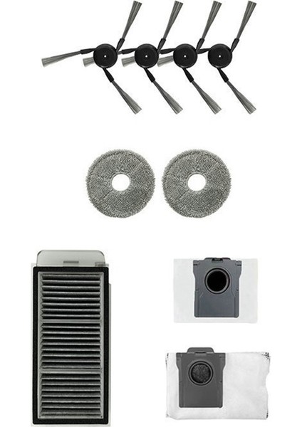 Dreame Sweeping Robot X40 Gelişmiş Versiyon Aksesuarları Için Geçerlidir Yan Fırça Bez Filtre Toz Torbası Aksesuarları (Yurt Dışından)