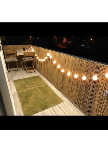 1 Metre x 2,50 Metre Bambu Kamış Hasır Çit Gölgelik