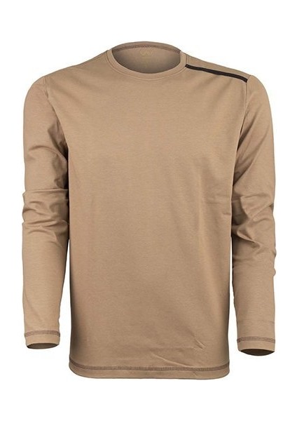 Vav Baseti-04 Uzun Kol Sweatshirt Bej S modelleri