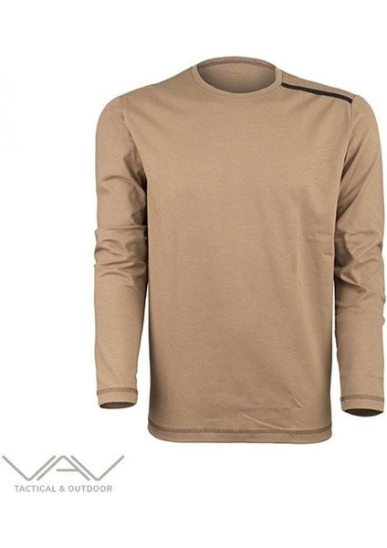 Vav Baseti-04 Uzun Kol Sweatshirt Bej S indirimleri