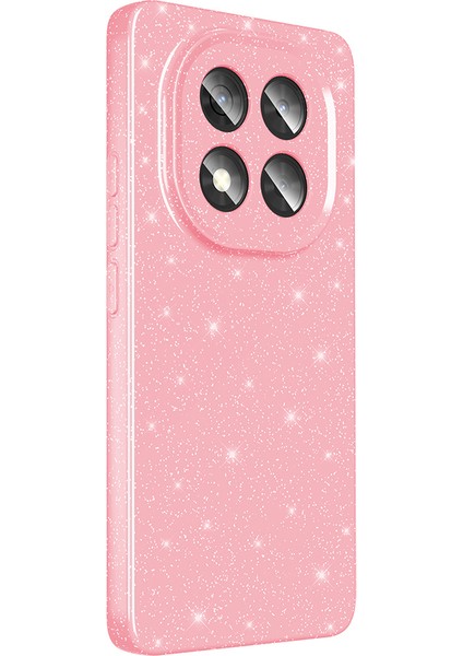 Xiaomi Redmi Note 14 Pro Plus Kılıf Kamera Korumalı Simli Lüks Prl Koton Kapak - Açık Pembe indirimleri