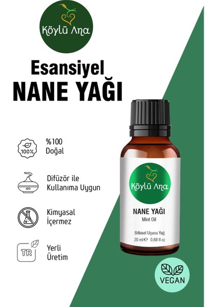 Okaliptus Nane Kekik Lavanta Aromatik Yağ Seti - Aromatik Uçucu Yağ 4x20 ml