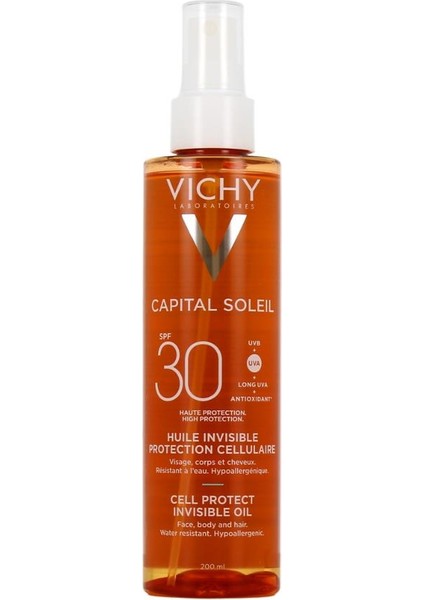 Capital Soleil Cell Protect Oil SPF30+ 200ML