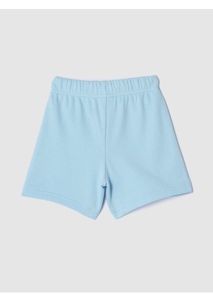 Erkek Bebek Mavi Gap Logo Fransız Havlu Kumaş Grafik Pull-On Şort fiyatları