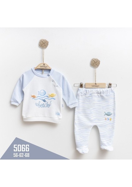 TKE5066 Balıklı Patikli 2 Li Takım