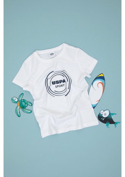 Erkek Çocuk Beyaz Tişört 50300377-VR013