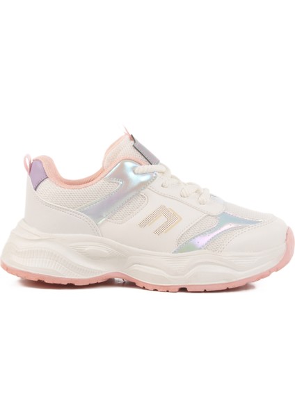 Gümüş Fileli Hafif Hava Alabilen Kız Çocuk Spor Ayakkabı Birian F