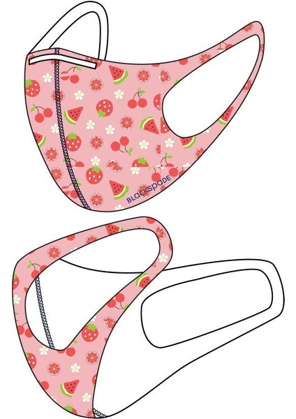 Çocuk Koruyucu Maske Meyve Desen S1