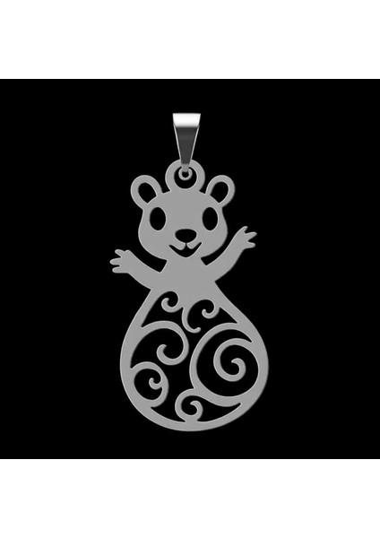 925 Ayar gümüş kolye sincap SM4970