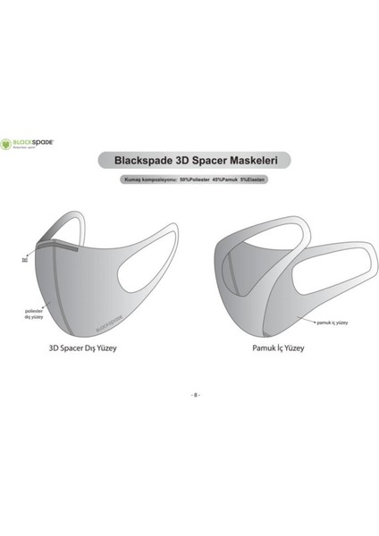 Çocuk Koruyucu Maske Roket Desen S1