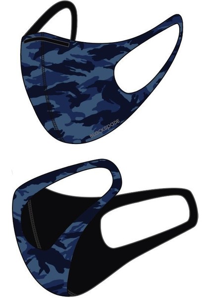 Unisex Koruyucu Maske Lacivert Kamo L