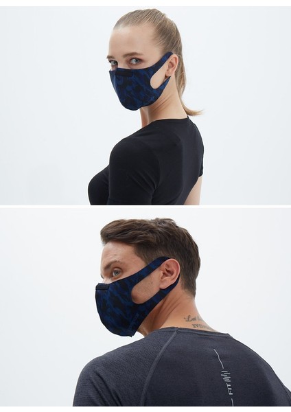 Unisex Koruyucu Maske Lacivert Kamo L