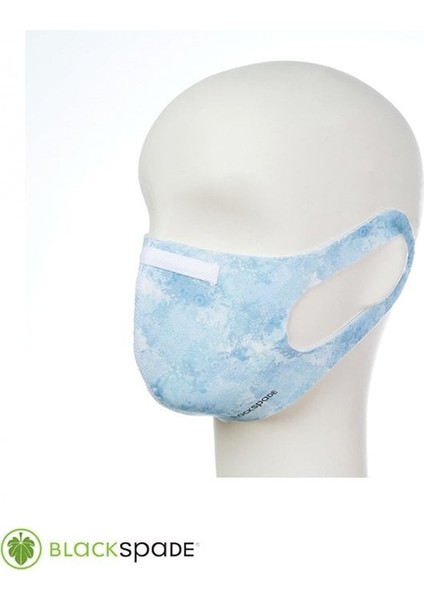 Unisex Koruyucu Maske Mavi Desen M