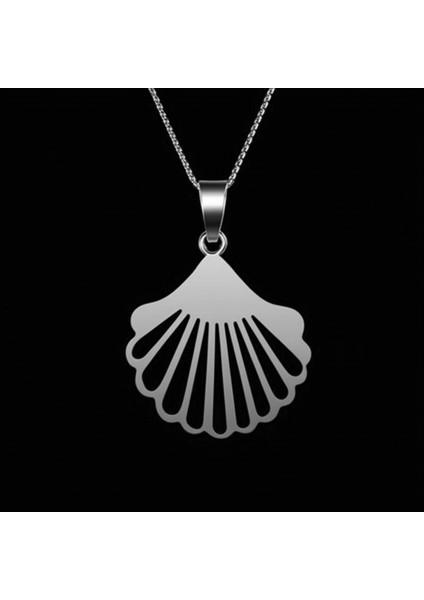 925 Ayar gümüş kolye deniz kabuğu SM5019