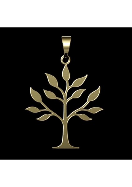 14 Ayar Altın Kolye Ucu Ağaç GM5126 1 gr