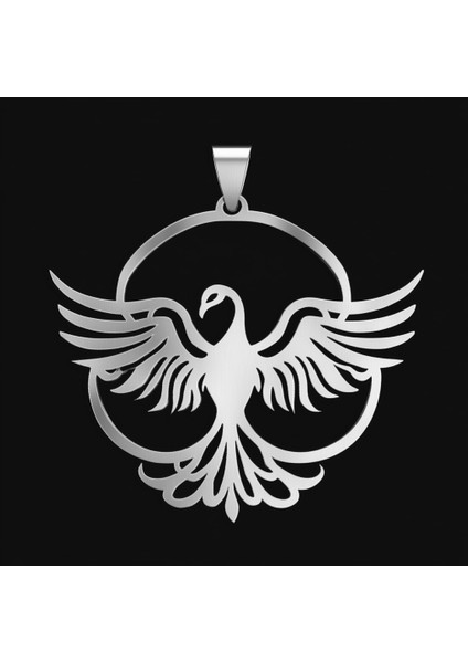 925 Ayar Gümüş Kolye Anka Kuşu SM4863