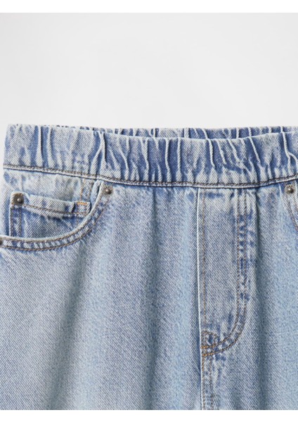 Erkek Çocuk Mavi Ultrasoft Pull-On Baggy Jean Pantolon