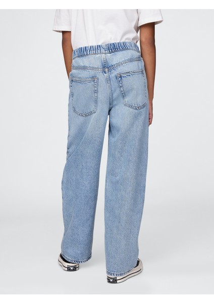 Erkek Çocuk Mavi Ultrasoft Pull-On Baggy Jean Pantolon